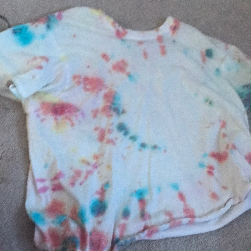 Tie-Dye Crop Top Tshirt